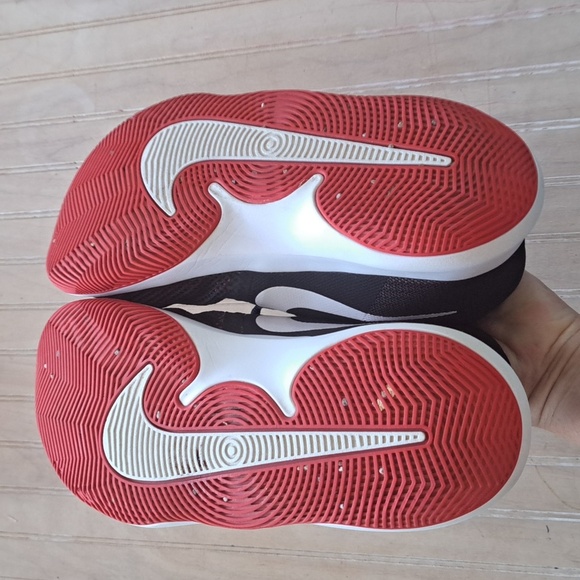 Nike Air Precision NBK Basketball Sport Tennis Shoes size 8 Blk University Red - Picture 12 of 12
